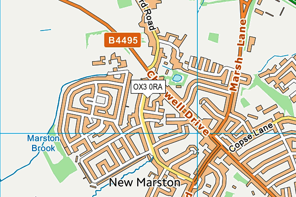 OX3 0RA map - OS VectorMap District (Ordnance Survey) OX3 0RA map - OS VectorMap District (Ordnance Survey)