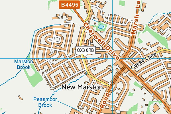 OX3 0RB map - OS VectorMap District (Ordnance Survey) OX3 0RB map - OS VectorMap District (Ordnance Survey)