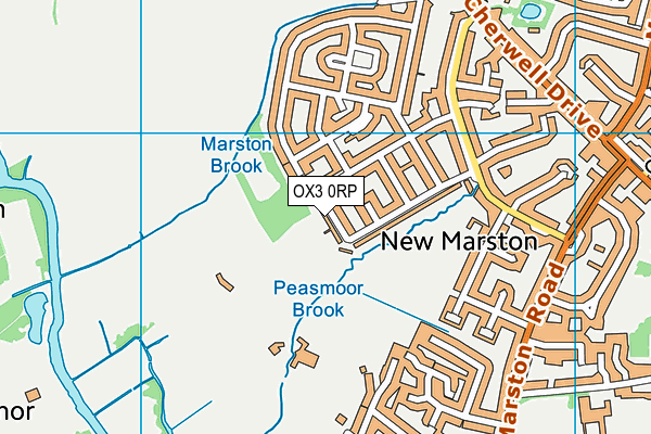 OX3 0RP map - OS VectorMap District (Ordnance Survey) OX3 0RP map - OS VectorMap District (Ordnance Survey)