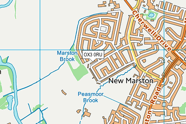 OX3 0RU map - OS VectorMap District (Ordnance Survey) OX3 0RU map - OS VectorMap District (Ordnance Survey)