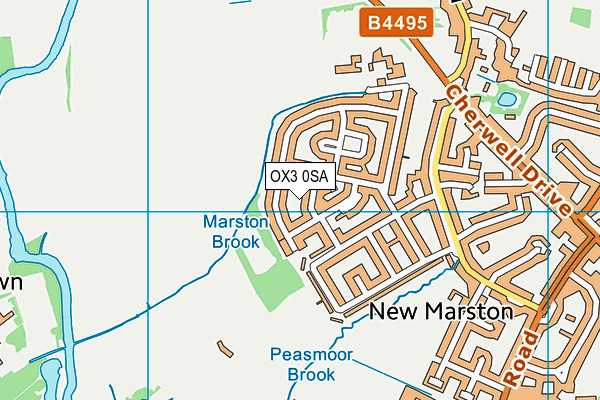 OX3 0SA map - OS VectorMap District (Ordnance Survey) OX3 0SA map - OS VectorMap District (Ordnance Survey)
