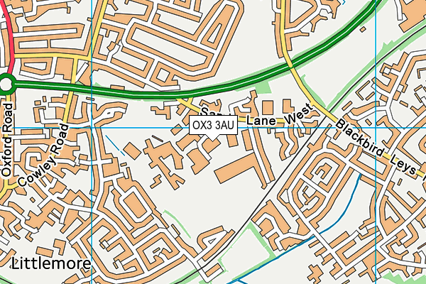 OX3 3AU map - OS VectorMap District (Ordnance Survey) OX3 3AU map - OS VectorMap District (Ordnance Survey)