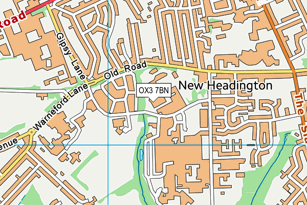 OX3 7BN map - OS VectorMap District (Ordnance Survey) OX3 7BN map - OS VectorMap District (Ordnance Survey)