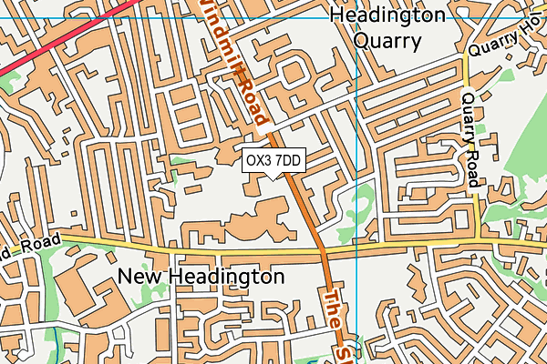 OX3 7DD map - OS VectorMap District (Ordnance Survey) OX3 7DD map - OS VectorMap District (Ordnance Survey)