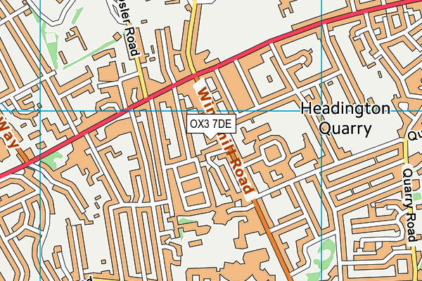 OX3 7DE map - OS VectorMap District (Ordnance Survey) OX3 7DE map - OS VectorMap District (Ordnance Survey)