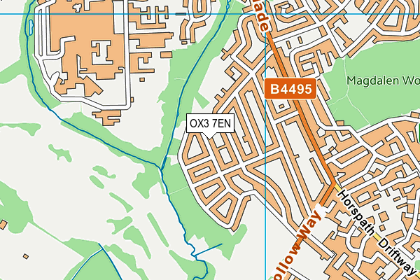 OX3 7EN map - OS VectorMap District (Ordnance Survey) OX3 7EN map - OS VectorMap District (Ordnance Survey)