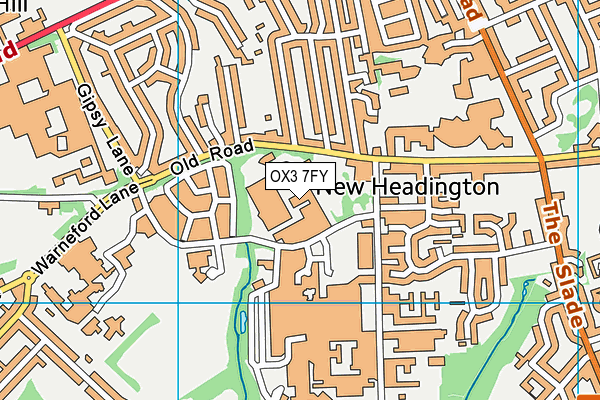 OX3 7FY map - OS VectorMap District (Ordnance Survey) OX3 7FY map - OS VectorMap District (Ordnance Survey)