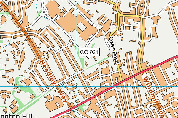 OX3 7GH map - OS VectorMap District (Ordnance Survey) OX3 7GH map - OS VectorMap District (Ordnance Survey)