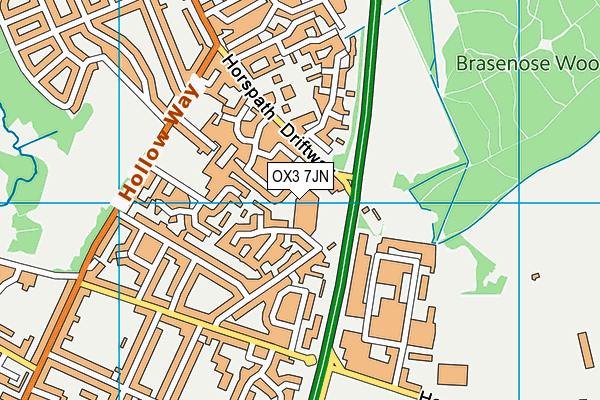 OX3 7JN map - OS VectorMap District (Ordnance Survey) OX3 7JN map - OS VectorMap District (Ordnance Survey)
