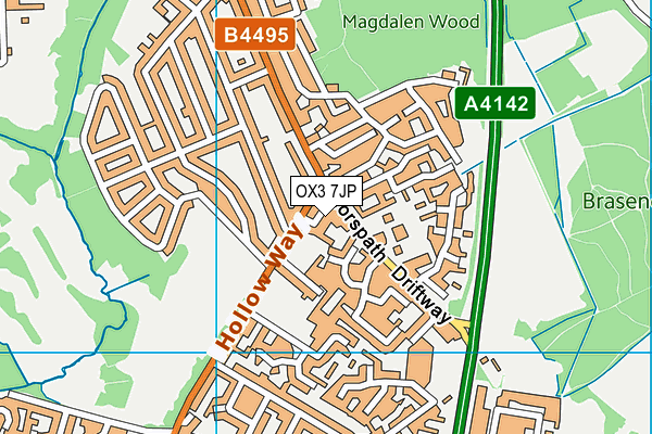 OX3 7JP map - OS VectorMap District (Ordnance Survey) OX3 7JP map - OS VectorMap District (Ordnance Survey)