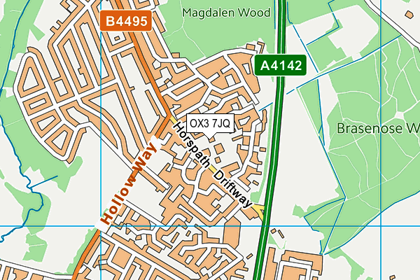 OX3 7JQ map - OS VectorMap District (Ordnance Survey) OX3 7JQ map - OS VectorMap District (Ordnance Survey)
