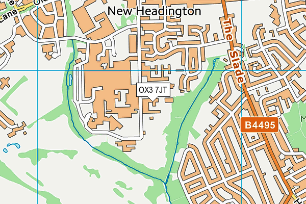 OX3 7JT map - OS VectorMap District (Ordnance Survey) OX3 7JT map - OS VectorMap District (Ordnance Survey)