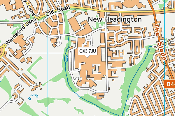 OX3 7JU map - OS VectorMap District (Ordnance Survey) OX3 7JU map - OS VectorMap District (Ordnance Survey)