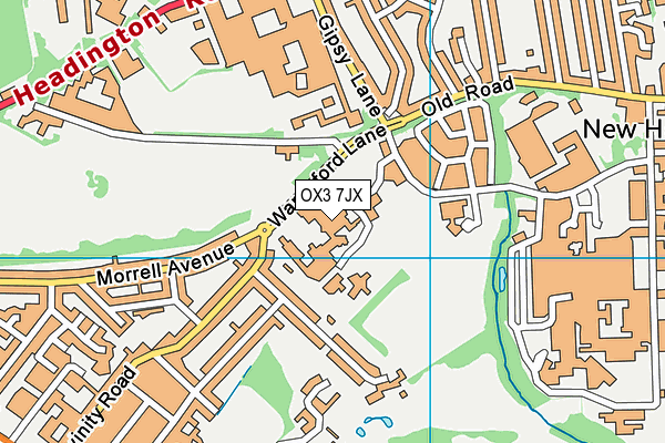 OX3 7JX map - OS VectorMap District (Ordnance Survey) OX3 7JX map - OS VectorMap District (Ordnance Survey)