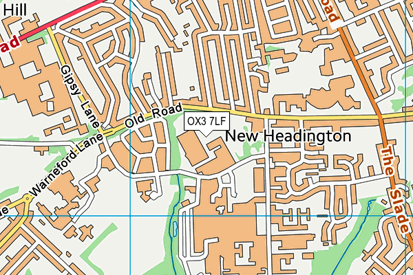 OX3 7LF map - OS VectorMap District (Ordnance Survey) OX3 7LF map - OS VectorMap District (Ordnance Survey)