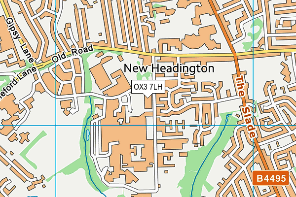 OX3 7LH map - OS VectorMap District (Ordnance Survey) OX3 7LH map - OS VectorMap District (Ordnance Survey)
