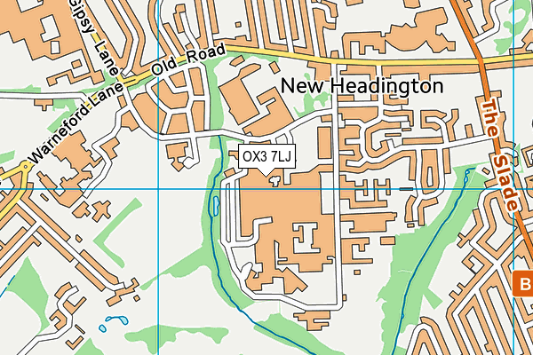 OX3 7LJ map - OS VectorMap District (Ordnance Survey) OX3 7LJ map - OS VectorMap District (Ordnance Survey)