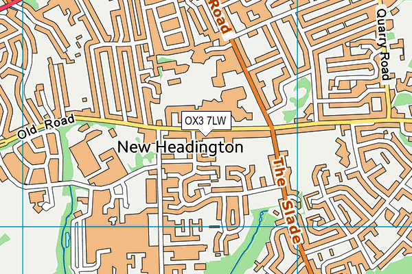 OX3 7LW map - OS VectorMap District (Ordnance Survey)