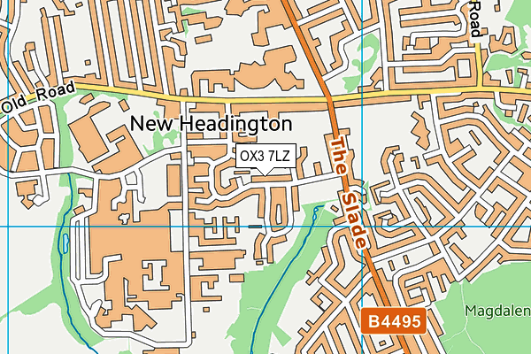 OX3 7LZ map - OS VectorMap District (Ordnance Survey) OX3 7LZ map - OS VectorMap District (Ordnance Survey)