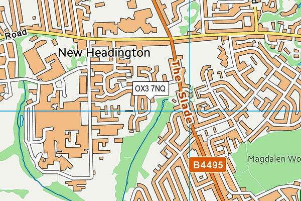 OX3 7NQ map - OS VectorMap District (Ordnance Survey) OX3 7NQ map - OS VectorMap District (Ordnance Survey)