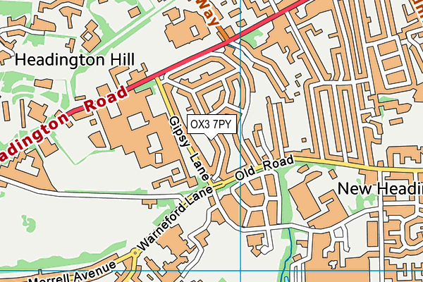 OX3 7PY map - OS VectorMap District (Ordnance Survey) OX3 7PY map - OS VectorMap District (Ordnance Survey)