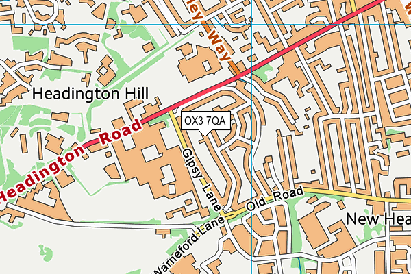 OX3 7QA map - OS VectorMap District (Ordnance Survey) OX3 7QA map - OS VectorMap District (Ordnance Survey)