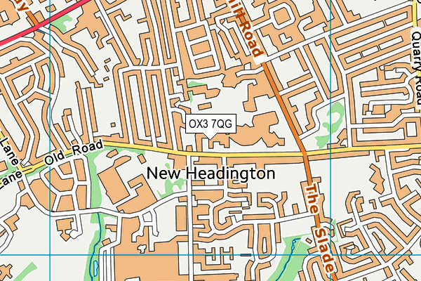 OX3 7QG map - OS VectorMap District (Ordnance Survey) OX3 7QG map - OS VectorMap District (Ordnance Survey)