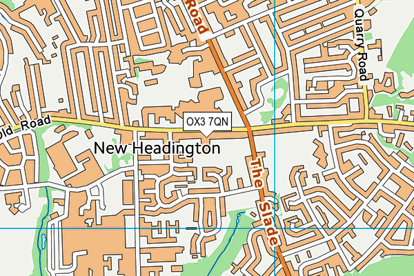 OX3 7QN map - OS VectorMap District (Ordnance Survey) OX3 7QN map - OS VectorMap District (Ordnance Survey)