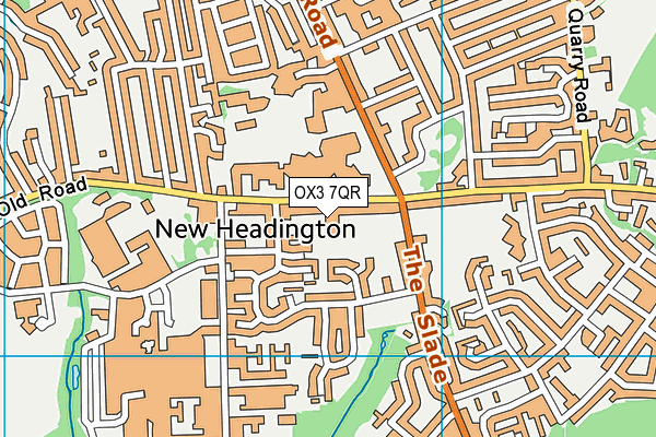 OX3 7QR map - OS VectorMap District (Ordnance Survey) OX3 7QR map - OS VectorMap District (Ordnance Survey)