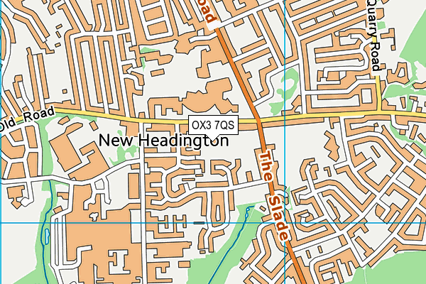 OX3 7QS map - OS VectorMap District (Ordnance Survey) OX3 7QS map - OS VectorMap District (Ordnance Survey)