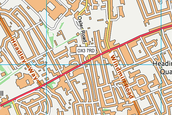 OX3 7RD map - OS VectorMap District (Ordnance Survey) OX3 7RD map - OS VectorMap District (Ordnance Survey)