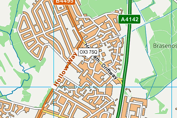 OX3 7SQ map - OS VectorMap District (Ordnance Survey) OX3 7SQ map - OS VectorMap District (Ordnance Survey)