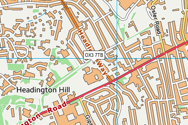 OX3 7TB map - OS VectorMap District (Ordnance Survey) OX3 7TB map - OS VectorMap District (Ordnance Survey)