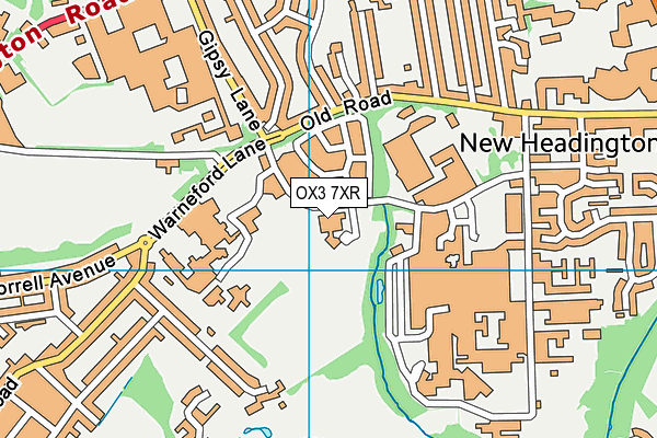 OX3 7XR map - OS VectorMap District (Ordnance Survey) OX3 7XR map - OS VectorMap District (Ordnance Survey)