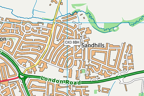 OX3 8BH map - OS VectorMap District (Ordnance Survey) OX3 8BH map - OS VectorMap District (Ordnance Survey)