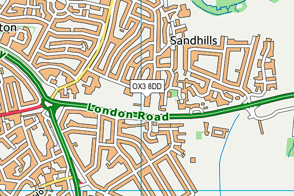 OX3 8DD map - OS VectorMap District (Ordnance Survey) OX3 8DD map - OS VectorMap District (Ordnance Survey)