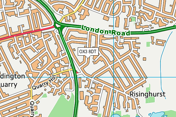 OX3 8DT map - OS VectorMap District (Ordnance Survey) OX3 8DT map - OS VectorMap District (Ordnance Survey)
