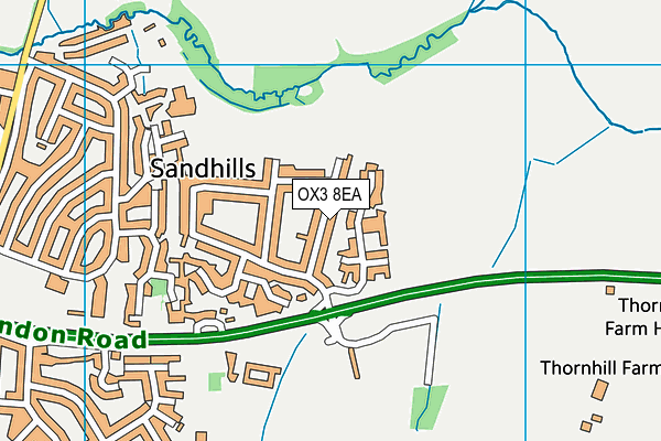 OX3 8EA map - OS VectorMap District (Ordnance Survey) OX3 8EA map - OS VectorMap District (Ordnance Survey)