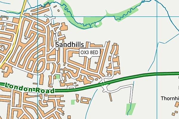 OX3 8ED map - OS VectorMap District (Ordnance Survey) OX3 8ED map - OS VectorMap District (Ordnance Survey)
