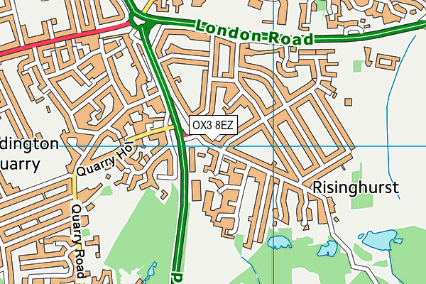 OX3 8EZ map - OS VectorMap District (Ordnance Survey) OX3 8EZ map - OS VectorMap District (Ordnance Survey)