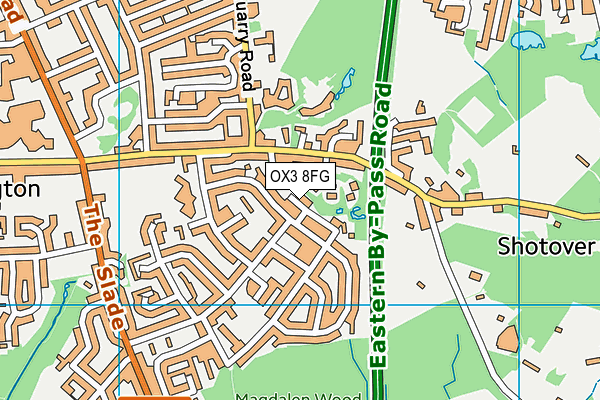 OX3 8FG map - OS VectorMap District (Ordnance Survey) OX3 8FG map - OS VectorMap District (Ordnance Survey)
