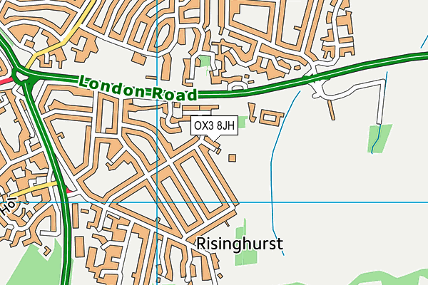 OX3 8JH map - OS VectorMap District (Ordnance Survey) OX3 8JH map - OS VectorMap District (Ordnance Survey)