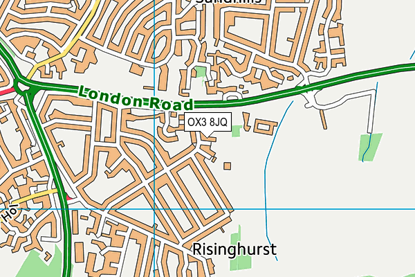 OX3 8JQ map - OS VectorMap District (Ordnance Survey) OX3 8JQ map - OS VectorMap District (Ordnance Survey)