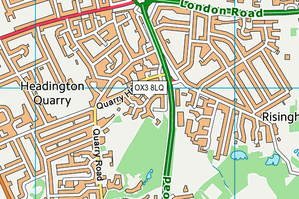 OX3 8LQ map - OS VectorMap District (Ordnance Survey) OX3 8LQ map - OS VectorMap District (Ordnance Survey)