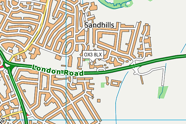 OX3 8LX map - OS VectorMap District (Ordnance Survey) OX3 8LX map - OS VectorMap District (Ordnance Survey)