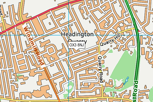 OX3 8NJ map - OS VectorMap District (Ordnance Survey)