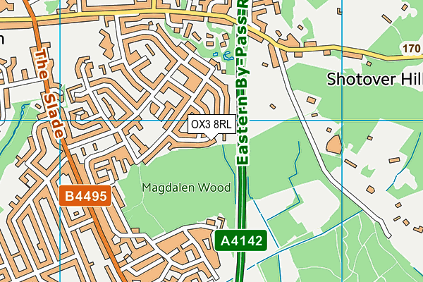 OX3 8RL map - OS VectorMap District (Ordnance Survey) OX3 8RL map - OS VectorMap District (Ordnance Survey)