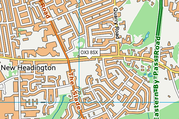 OX3 8SX map - OS VectorMap District (Ordnance Survey)