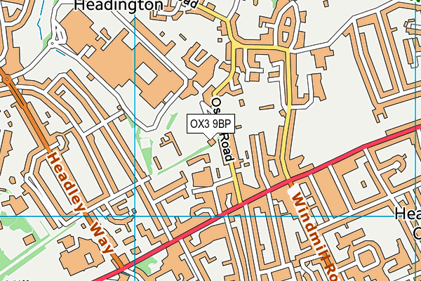OX3 9BP map - OS VectorMap District (Ordnance Survey) OX3 9BP map - OS VectorMap District (Ordnance Survey)