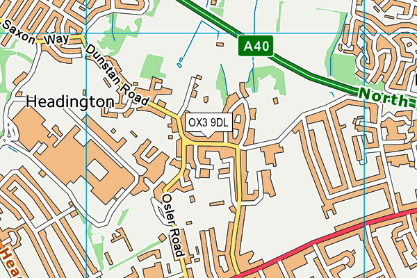 OX3 9DL map - OS VectorMap District (Ordnance Survey) OX3 9DL map - OS VectorMap District (Ordnance Survey)
